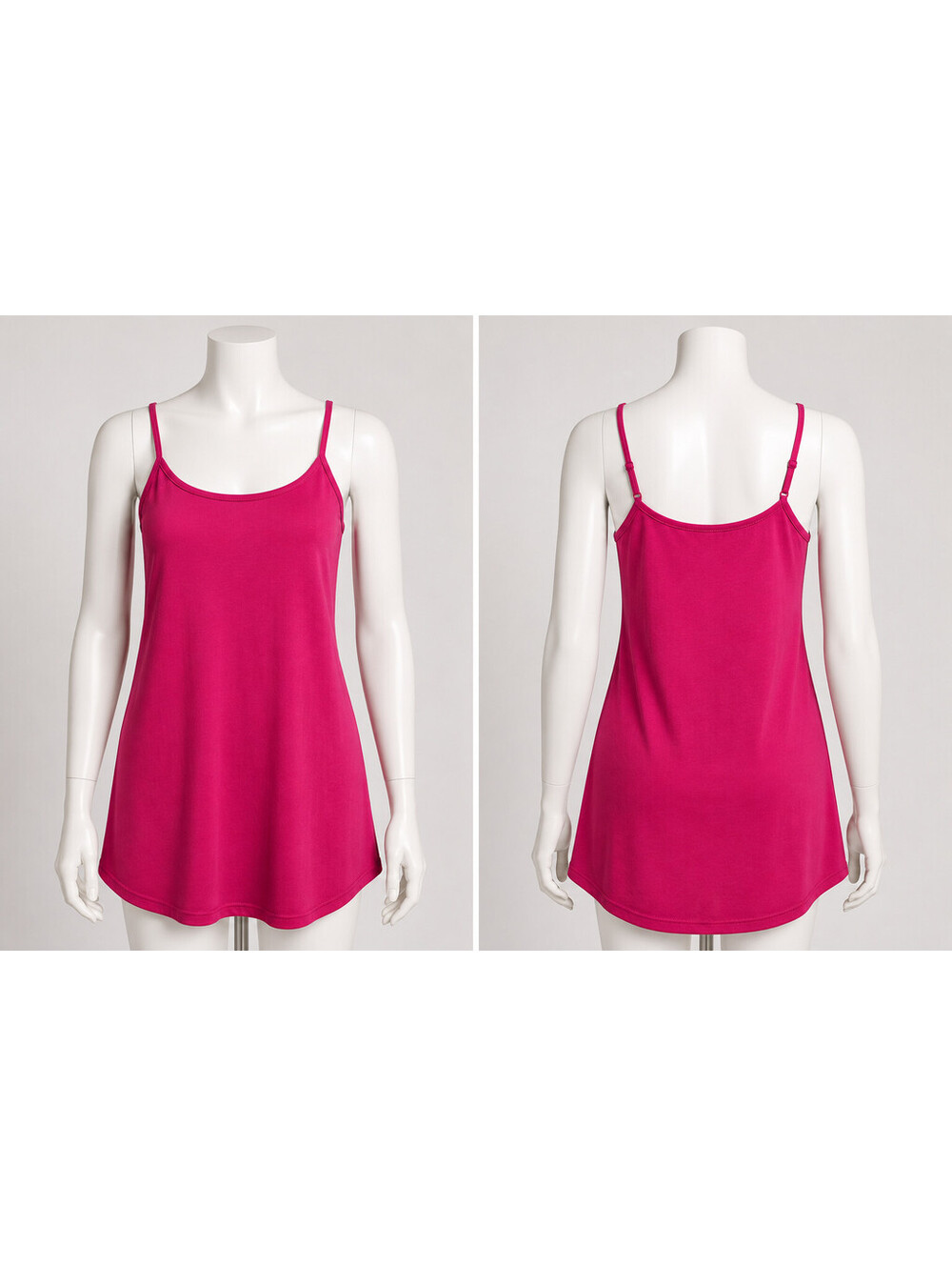 Active Basic Women's Pink Spaghetti Strap Tank Top, Medium